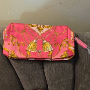 Estee Lauder Pink Tassel-Accent Women's Makeup Bag